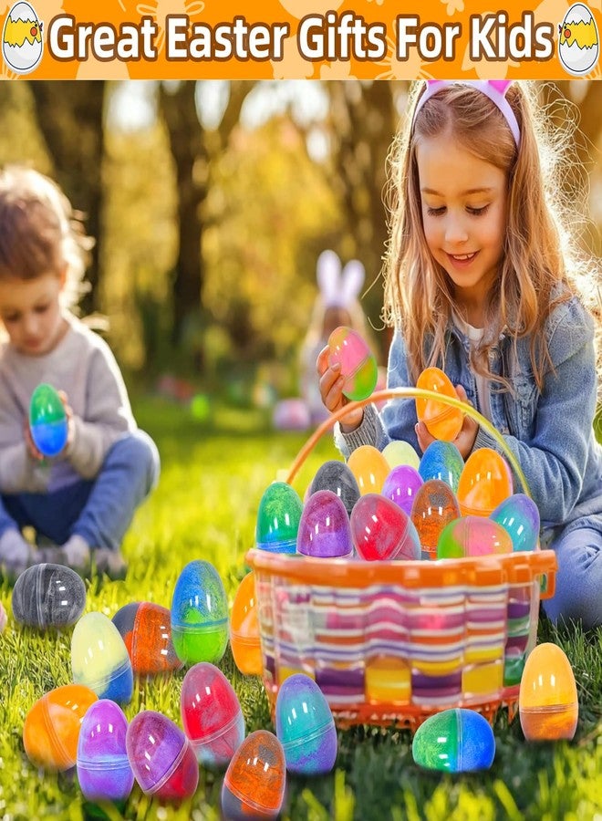 AMENON 24 Pack Easter Basket Filled with Butter Slime Kit Non-Sticky,Eggs Slime Stress Relief Squeeze Toys Surprise Egg for Kids Easter Hunt,Basket Stuffers for Classroom Prize and Party Favors - Image 5